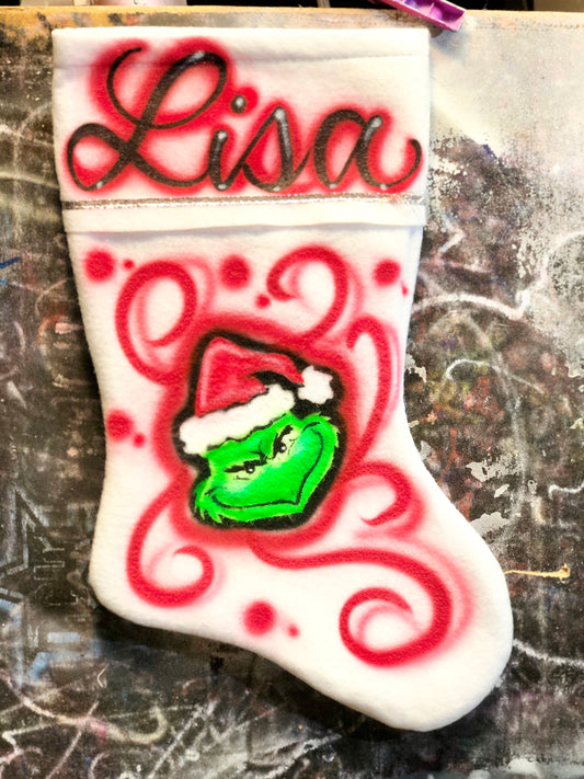 Mean Green Christmas Stocking