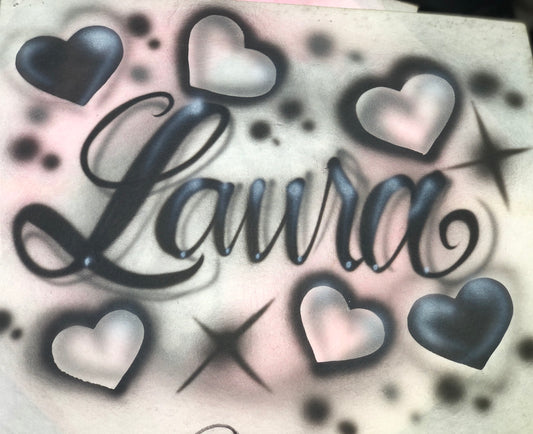 Airbrush 90s Style Shirt. LOVE1